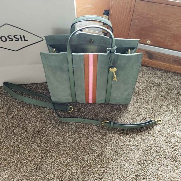 Fossil Carmen Handbag - seude - Picture 1 of 4